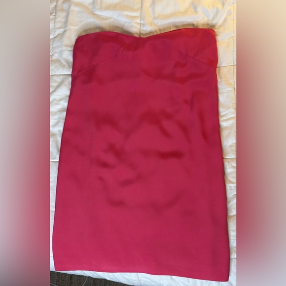 Tibi Vibrant Pink Strapless Cocktail Dress NWT - Picture 4 of 7
